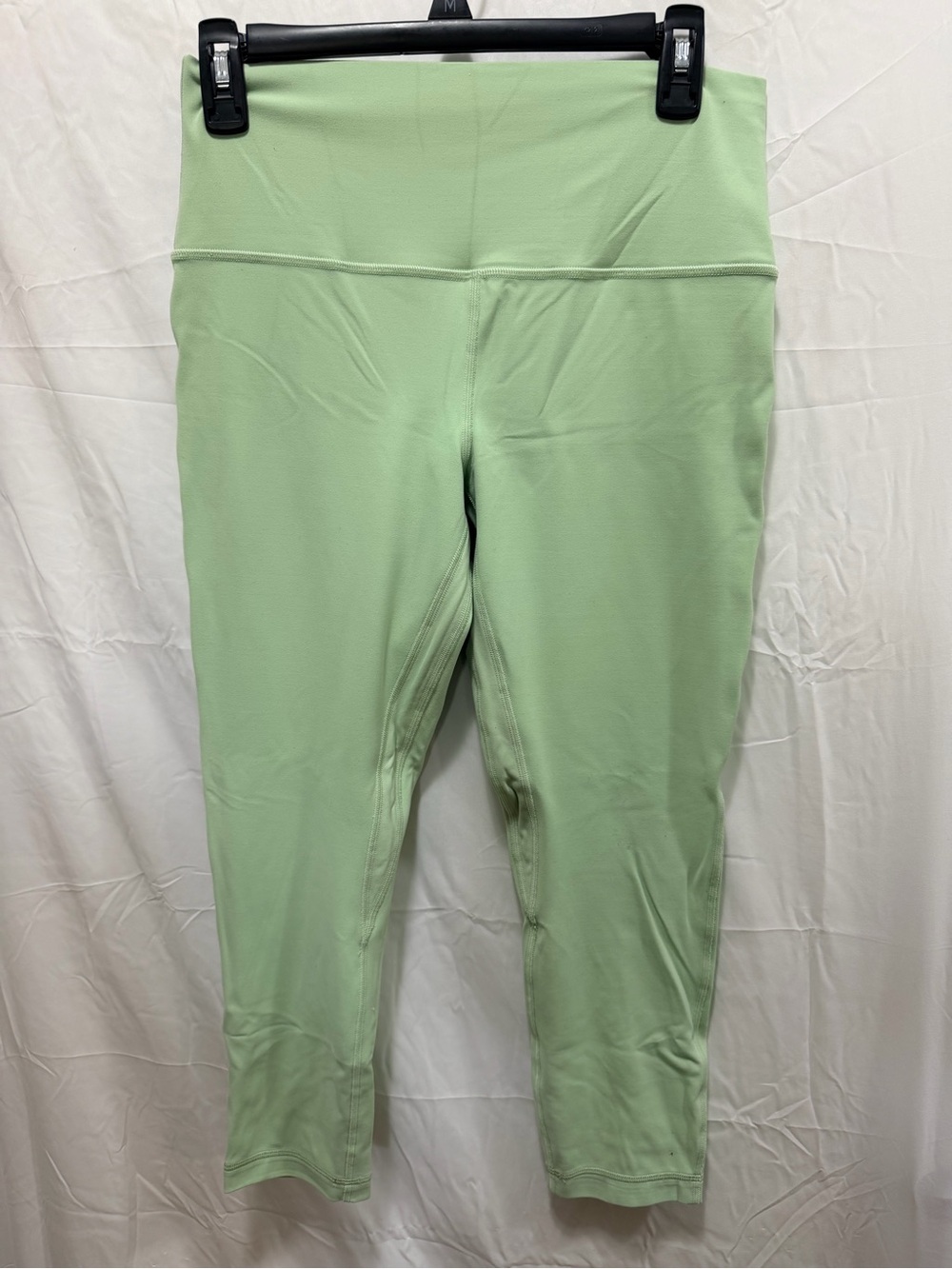 Lululemon Mint Green Cropped Leggings - Double Lined